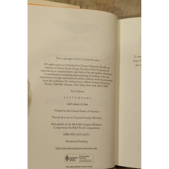 KANE CHRONICLES Rick Riordan- Lot of 3 Complete Series Hardcover Set 1st Ed - Picture 6 of 7